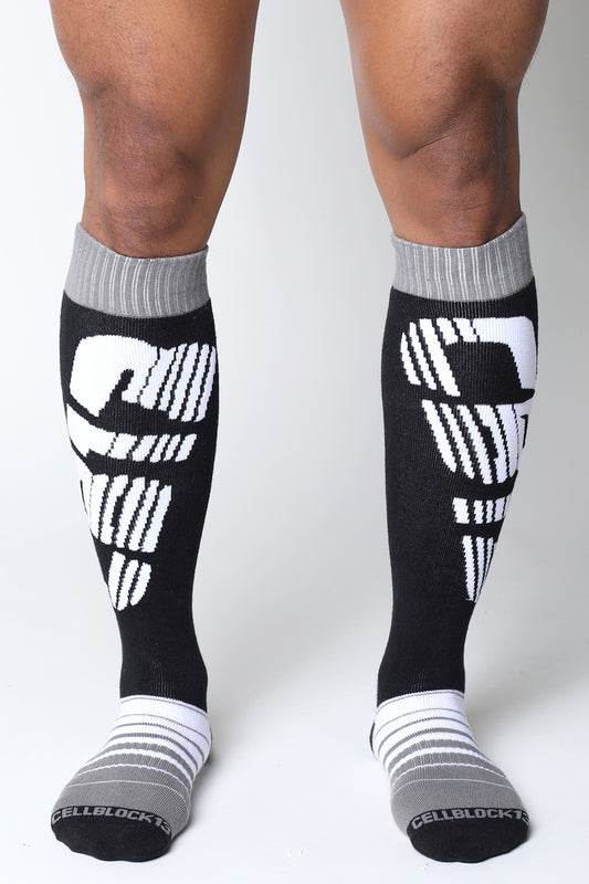 CELLBLOCK 13 Velocity 2.0 Knee High Sock Grey