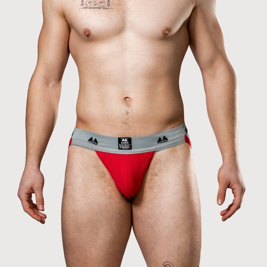 MM Sports Original Edition Swimmer/Jogger Jockstrap 2 inch Red
