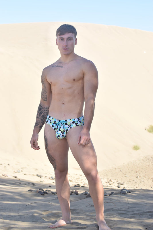 SUKREW Torrent Swim Multipack 1x Brief + 1x Thong Retro Lime