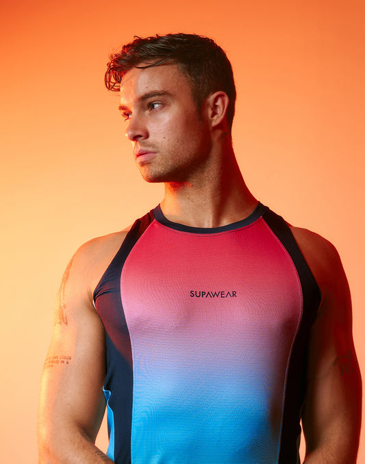 SUPAWEAR SPR Performance Gradient Singlet Rainbow
