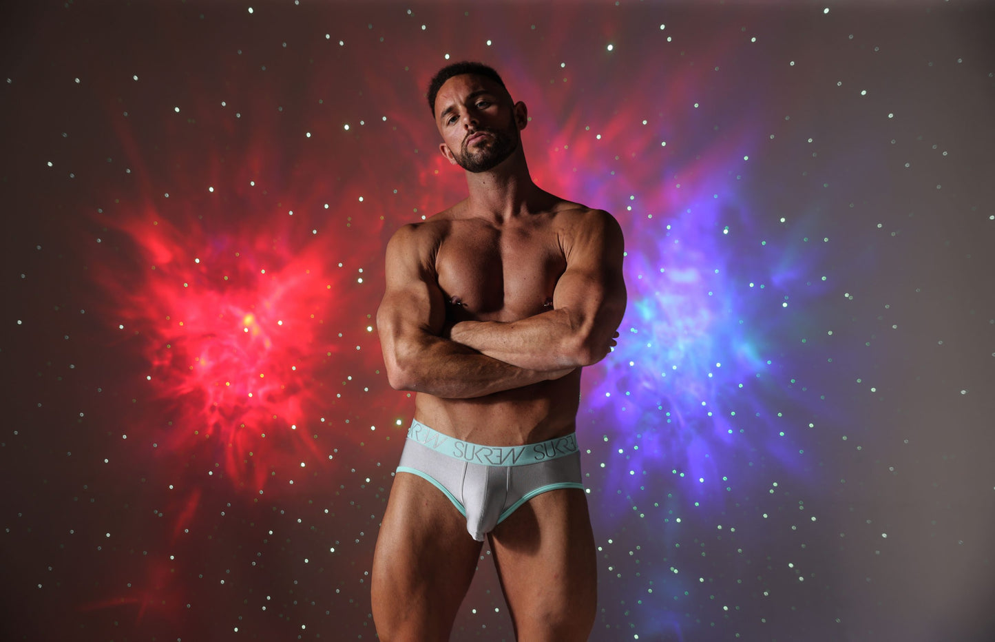 SUKREW Apex Brief Silver Sparkle