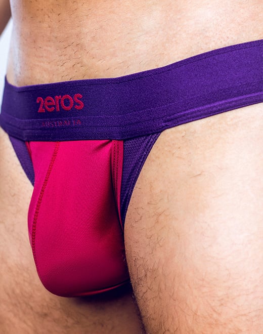 2EROS AKTIV Cronus Jockstrap Beet Red