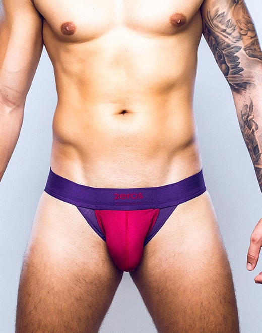 2EROS AKTIV Cronus Jockstrap Beet Red