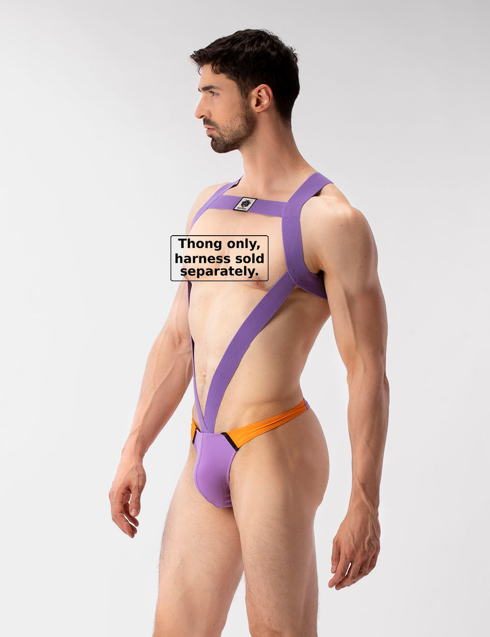 Barcode Berlin Uril Swim Thong Lila-Orange-Black