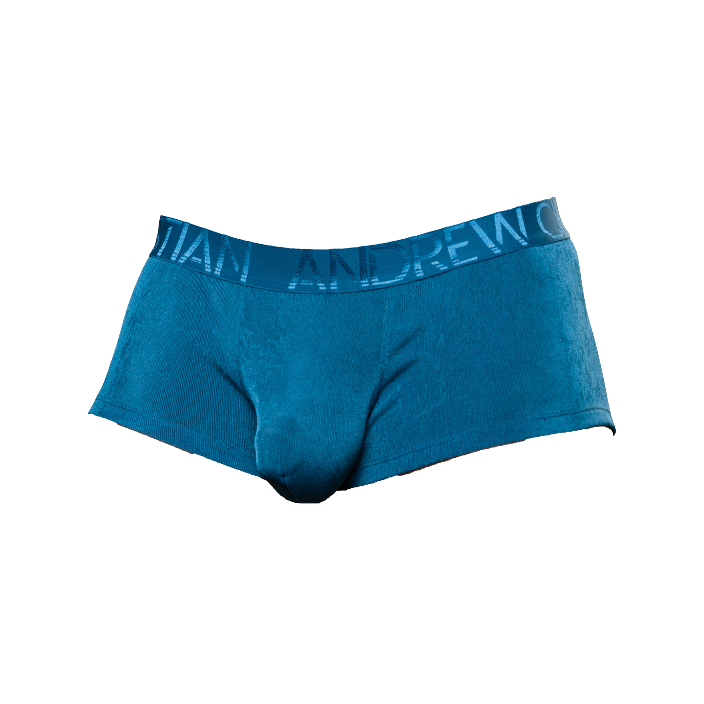 Andrew Christian Sensual Rib Boxer w/ ALMOST NAKED® Teal