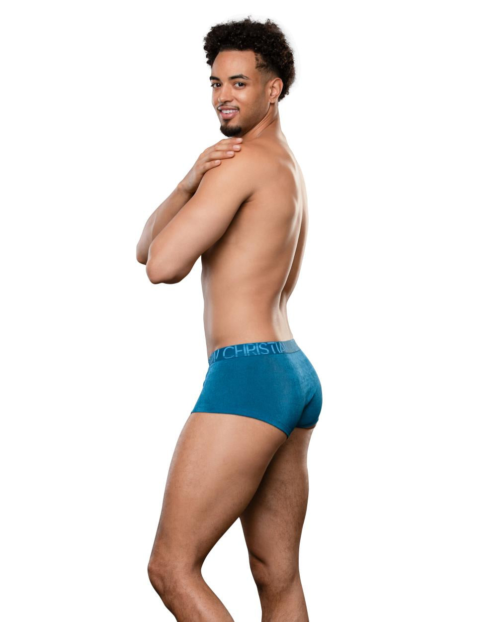 Andrew Christian Sensual Rib Boxer w/ ALMOST NAKED® Teal