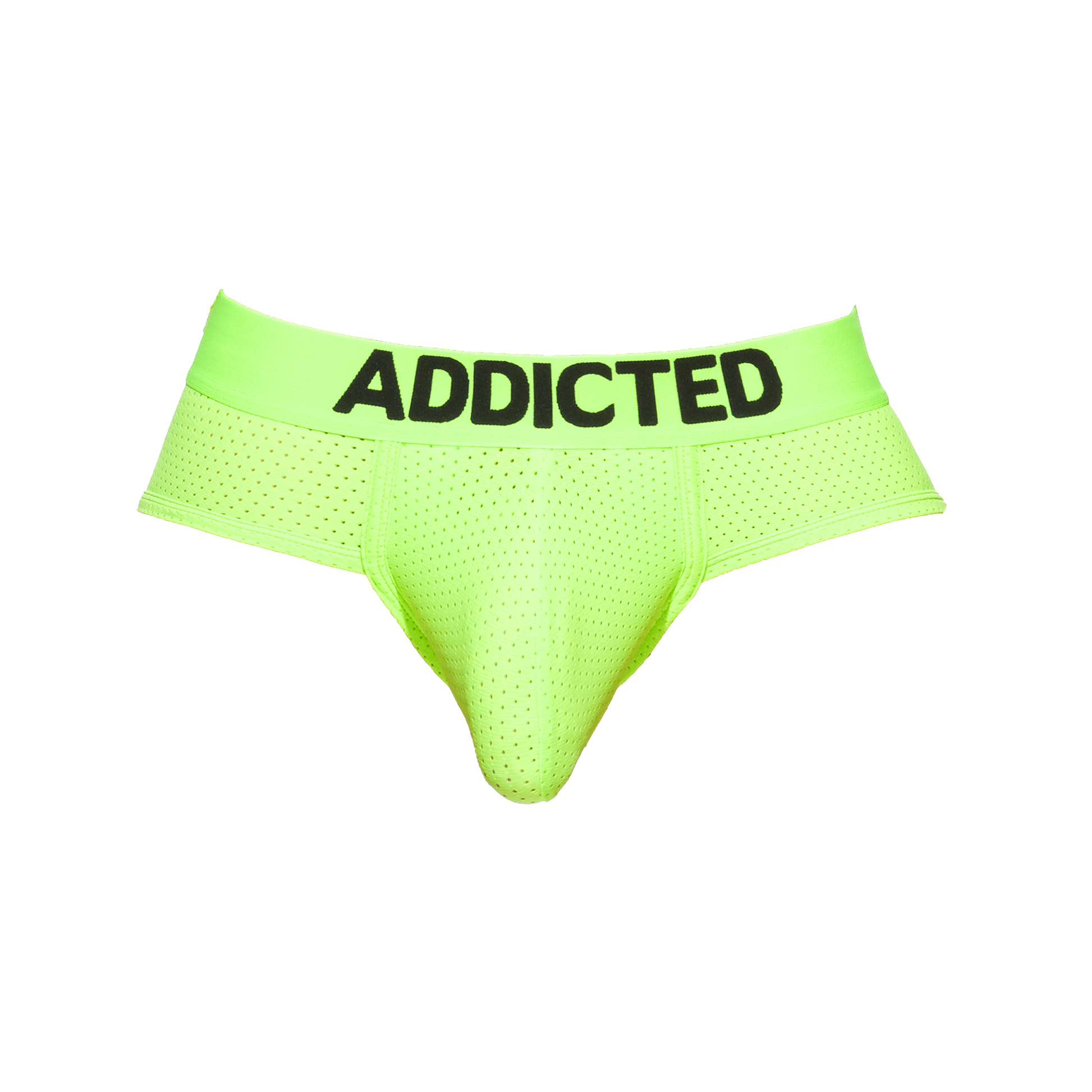 ADDICTED Ring Up Neon Mesh Brief Green