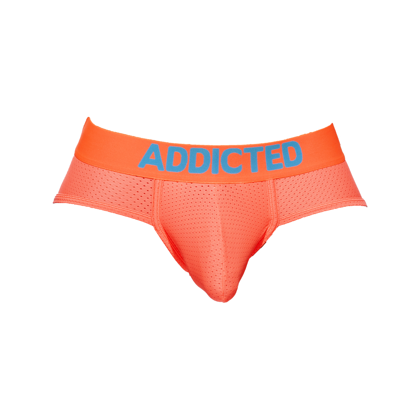 ADDICTED Ring Up Neon Mesh Brief Orange