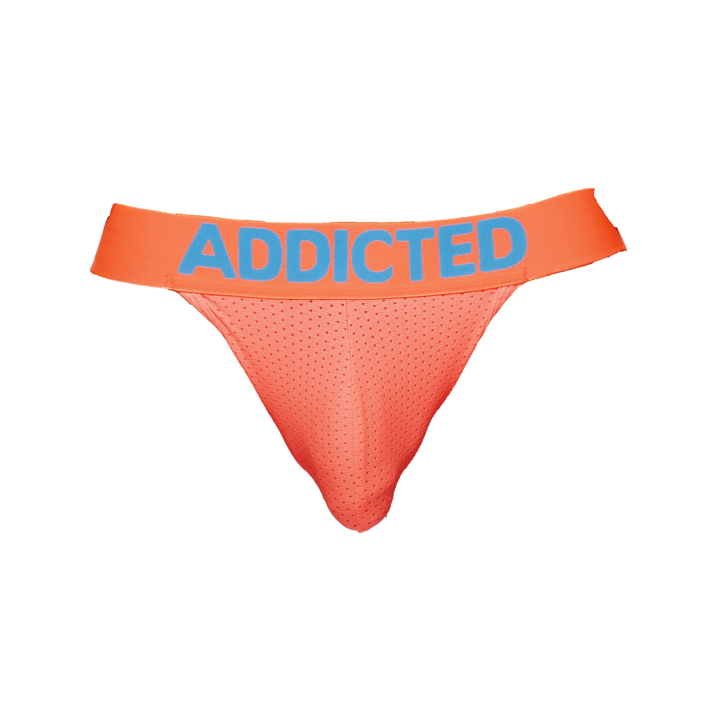ADDICTED Ring Up Neon Mesh Jockstrap Orange