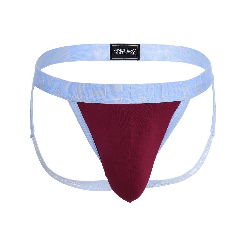 Andrew Christian BULGE C-Ring Jock Burgundy