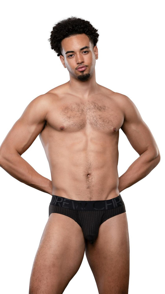 Andrew Christian Essential Rib Brief w/ ALMOST NAKED® Black