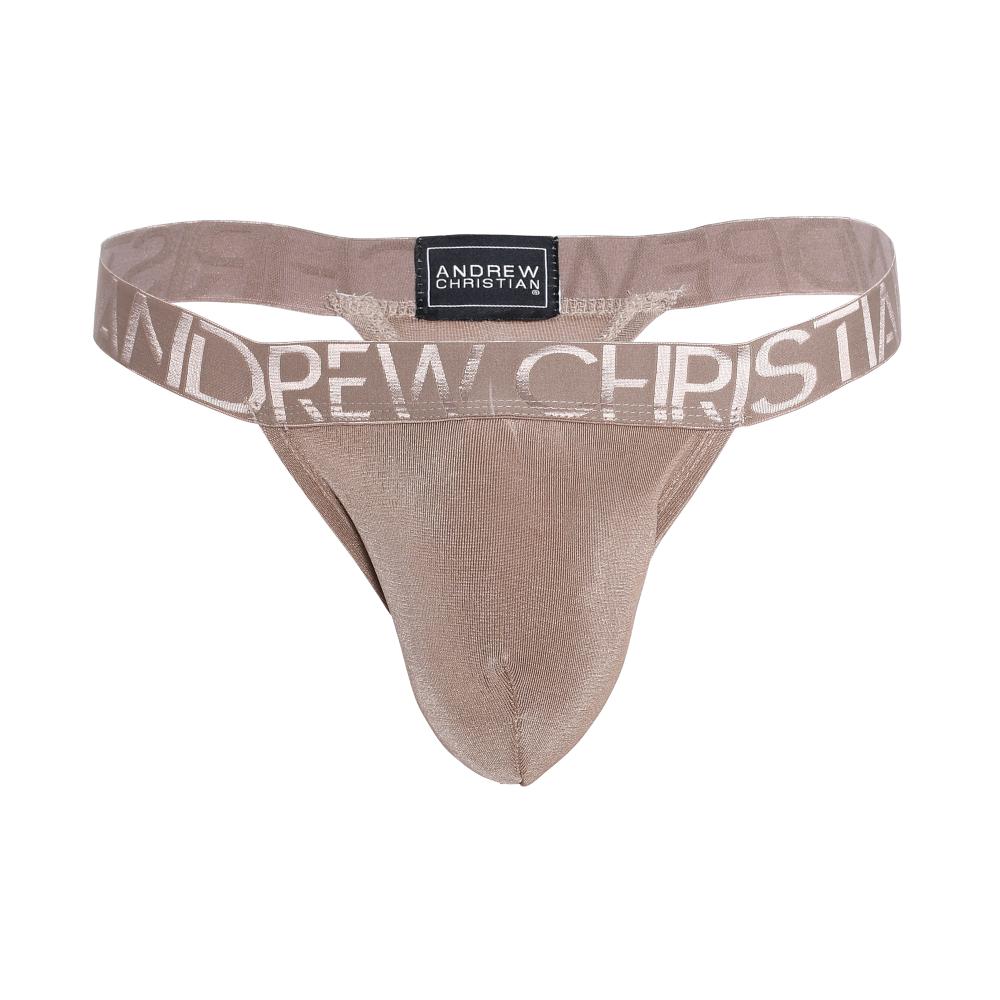 Andrew Christian Sensual Rib Thong w/ ALMOST NAKED® Bronze