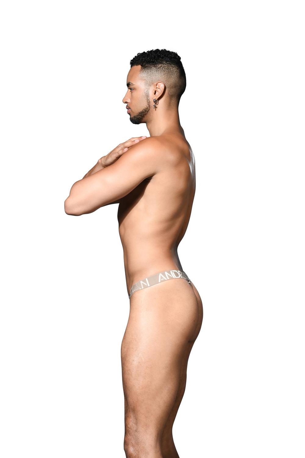 Andrew Christian Sensual Rib Thong w/ ALMOST NAKED® Bronze