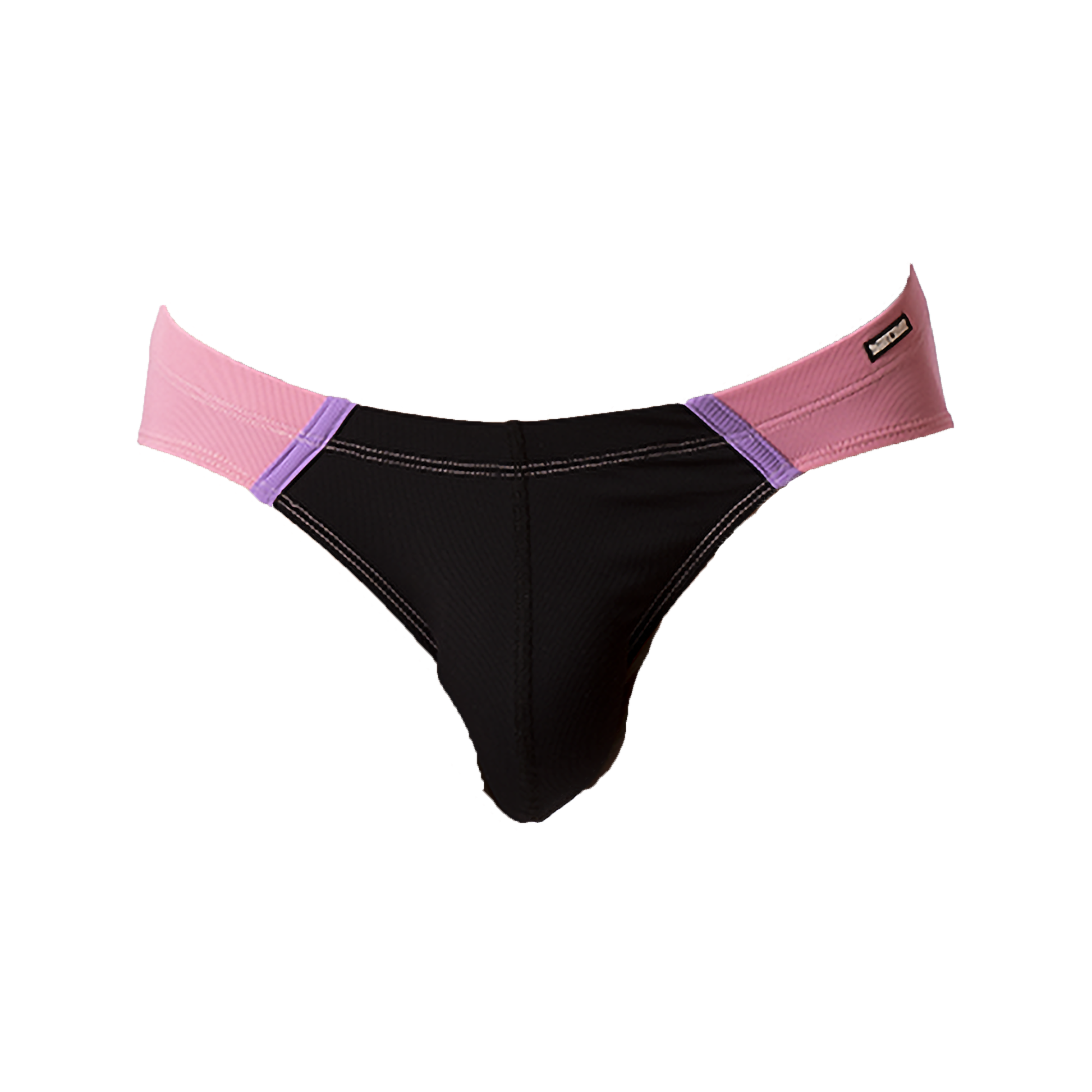 Barcode Berlin Avas Swim Brief Black-Rose-Lila