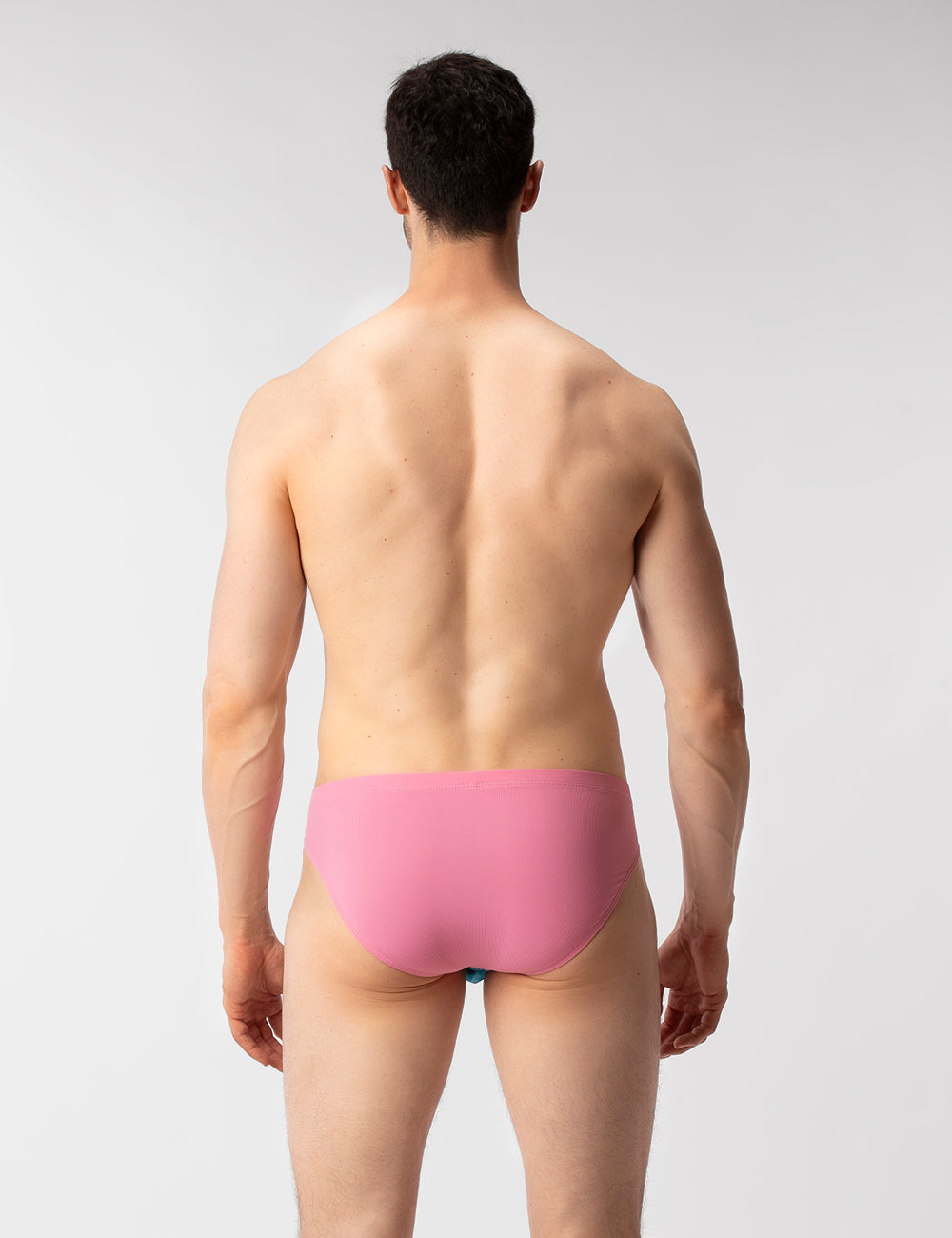 Barcode Berlin Avas Swim Brief Blue-Rose-Orange
