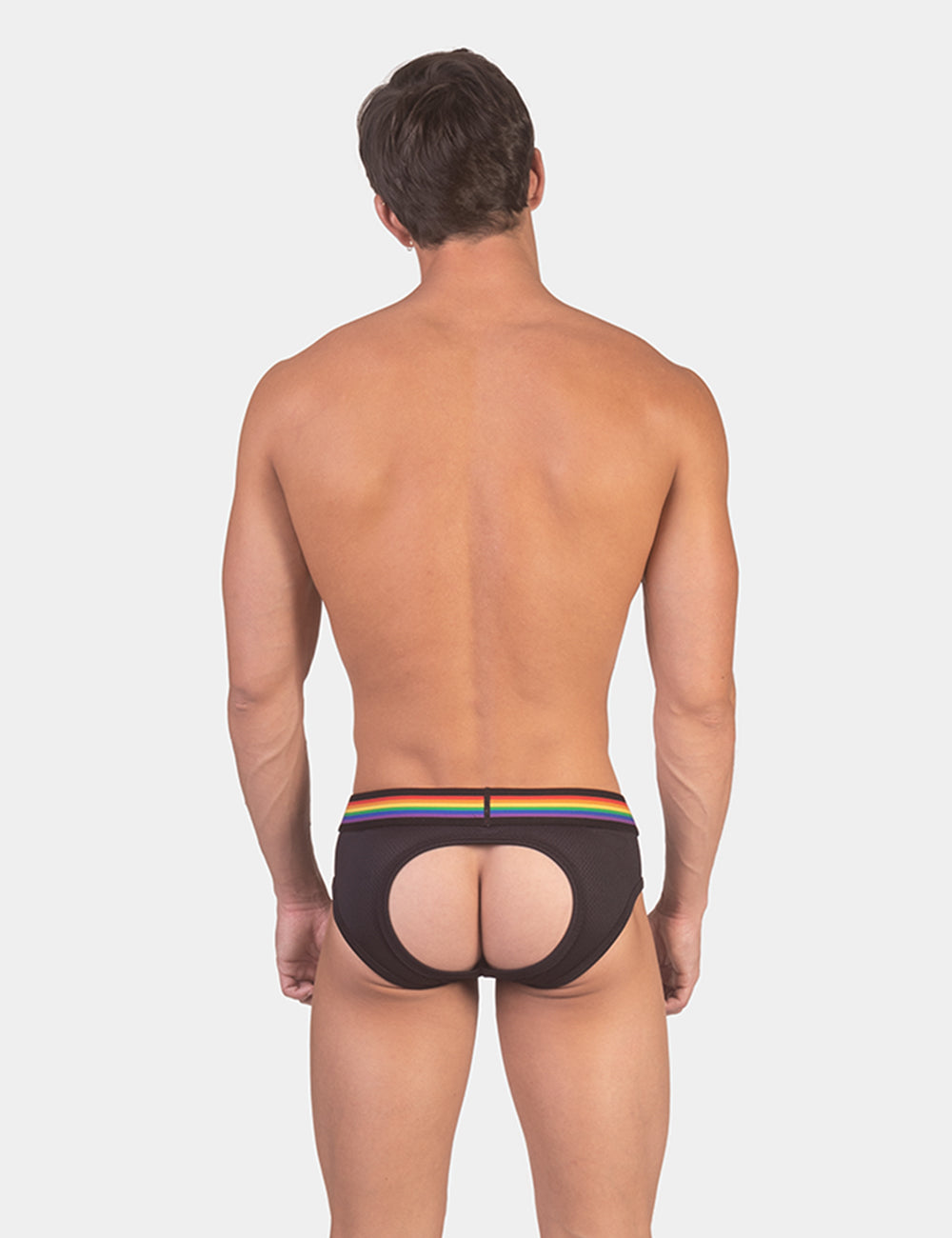 Barcode Berlin Backless Brief Pride Black