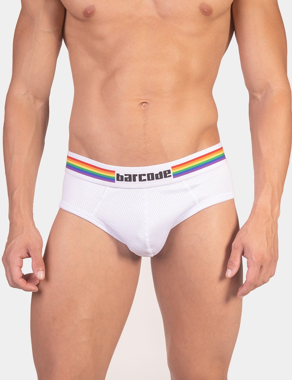 Barcode Berlin Backless Brief Pride White