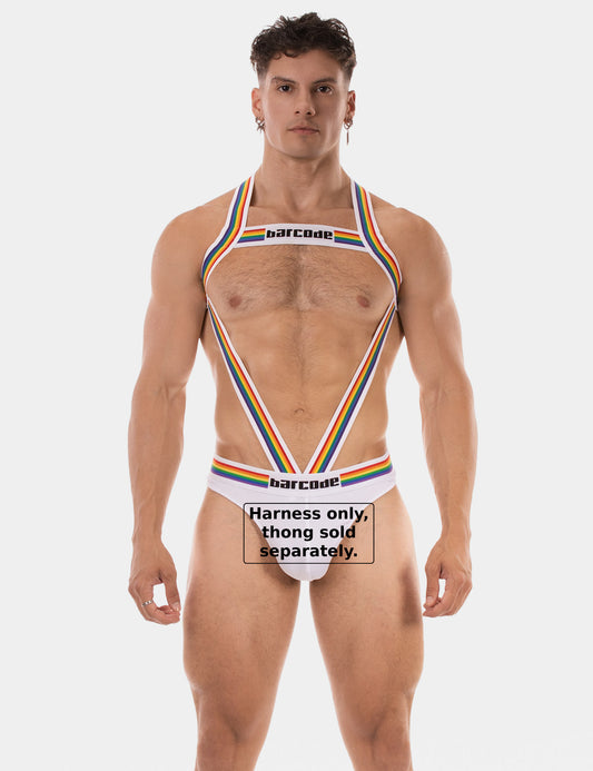 Barcode Berlin Body Harness Pride Ikem White