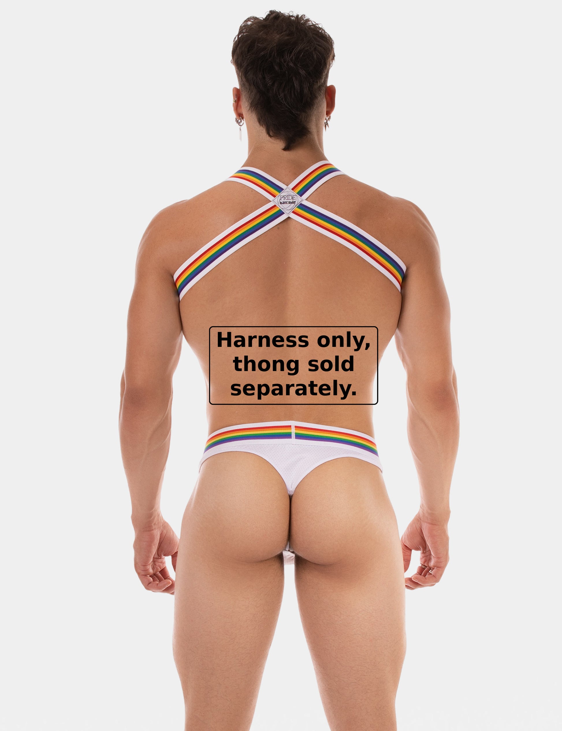 Barcode Berlin Body Harness Pride Ikem White