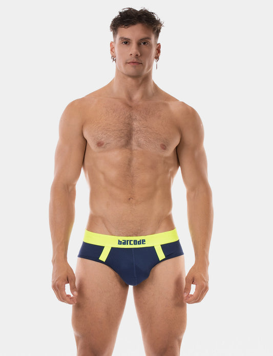 Barcode Berlin Brief Sonny Navy-Neongreen