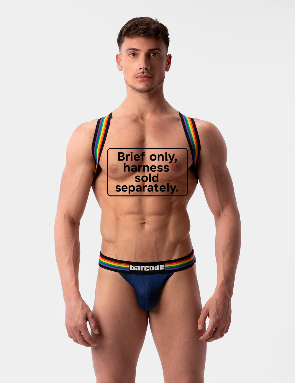 Barcode Berlin Half Brief Pride Navy