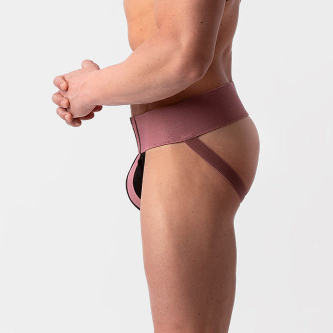 Barcode Berlin Jockstrap Zuri Brownishpurple/Black