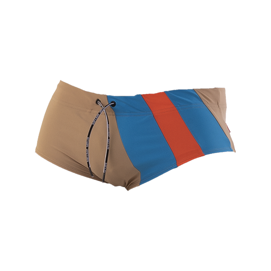 Barcode Berlin Mar Bella Beach Swim Trunk Nude-Turchese-Orange