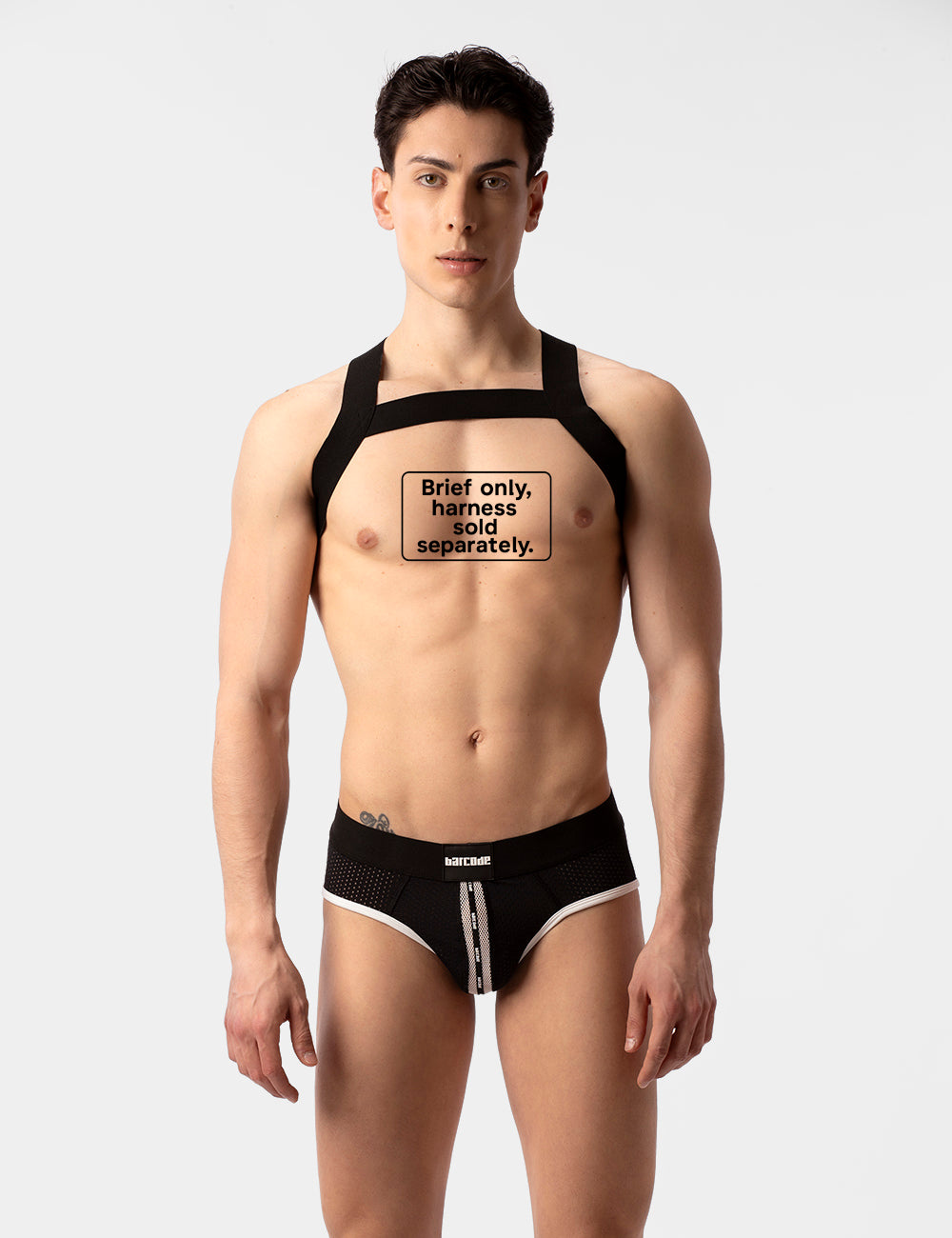 Barcode Berlin Mesh Brief Sicile Black-White