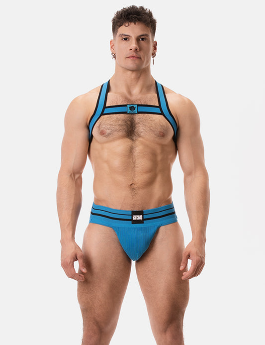Barcode Berlin Multipack 1x Andreus Jockstrap + 1x Colin Harness Blue-Black