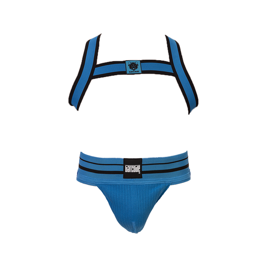 Barcode Berlin Multipack 1x Andreus Jockstrap + 1x Colin Harness Blue-Black