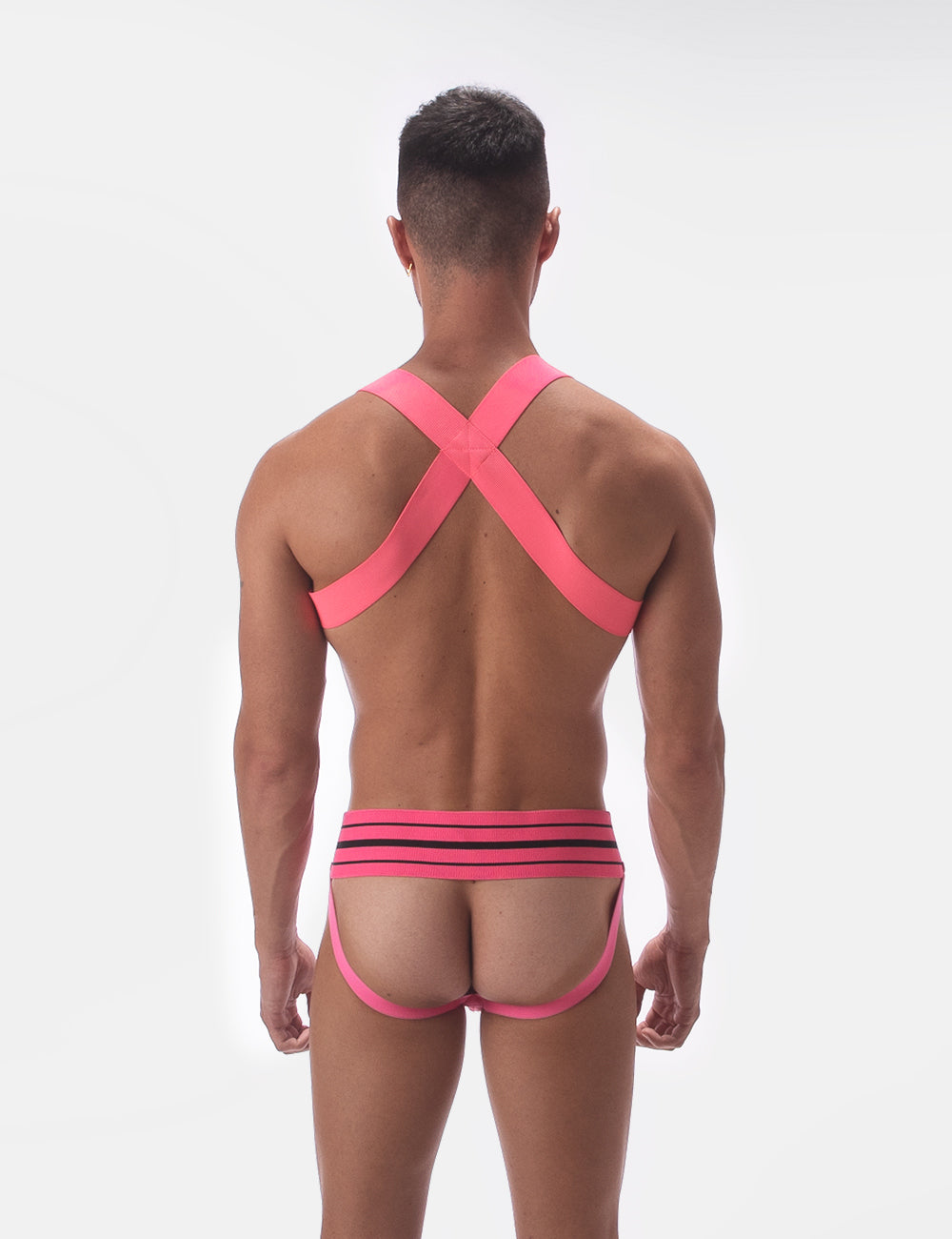 Barcode Berlin Multipack 1x Andreus Jockstrap + 1x Harness Leonsh Neonpink