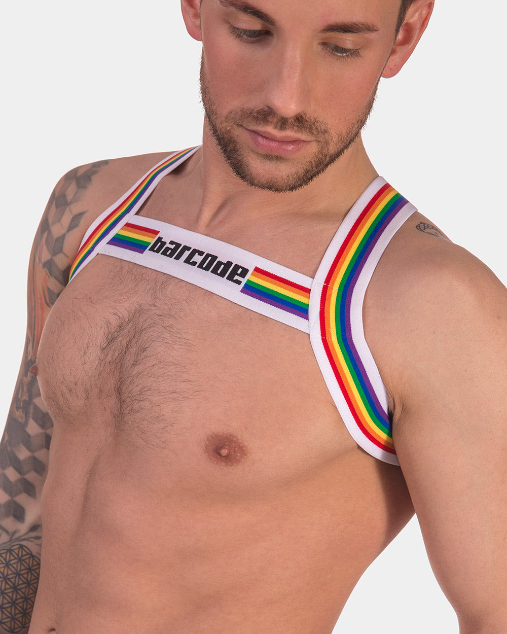 Barcode Berlin Multipack 1x Pride Brief + 1x Pride Harness White