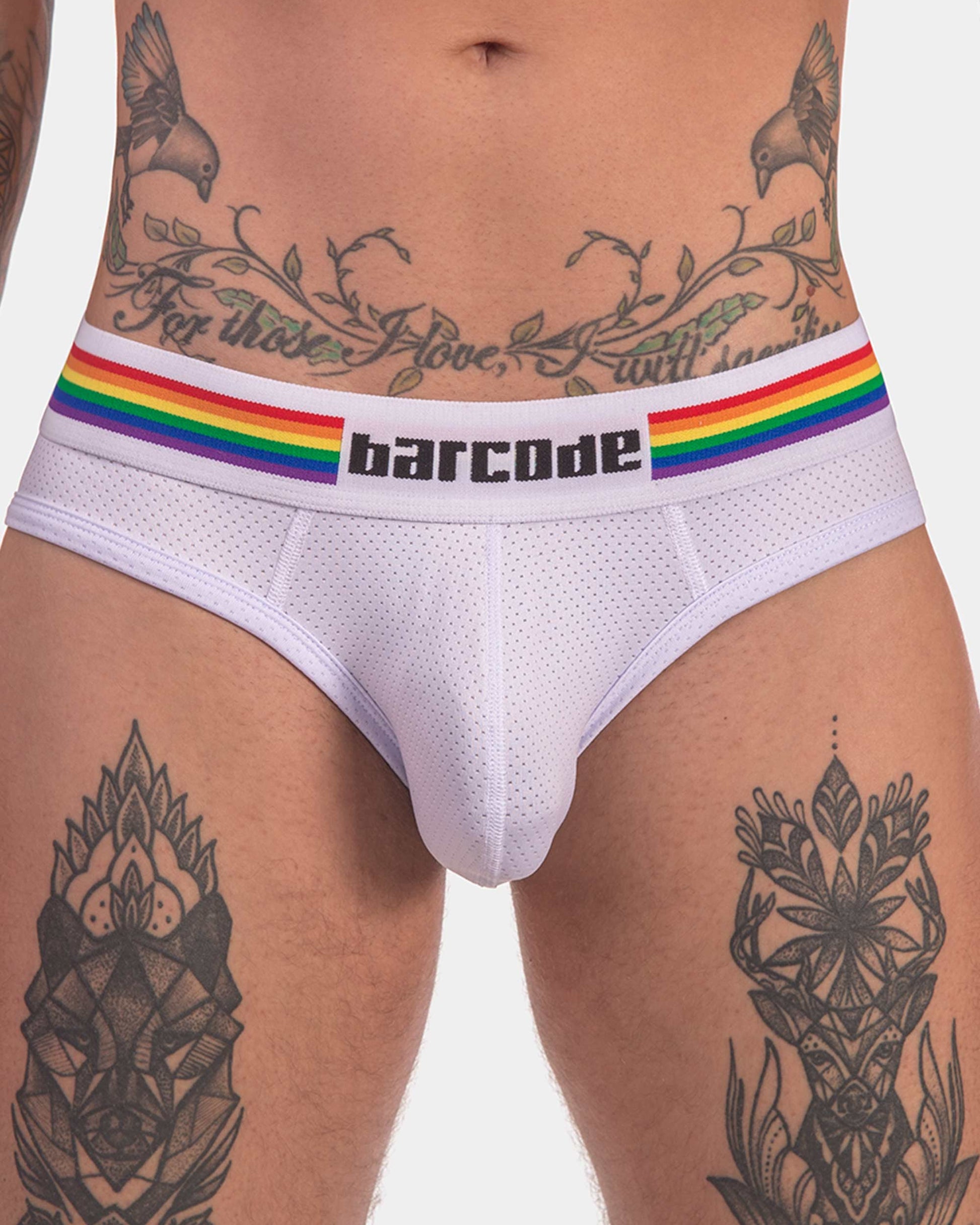 Barcode Berlin Multipack 1x Pride Brief + 1x Pride Harness White