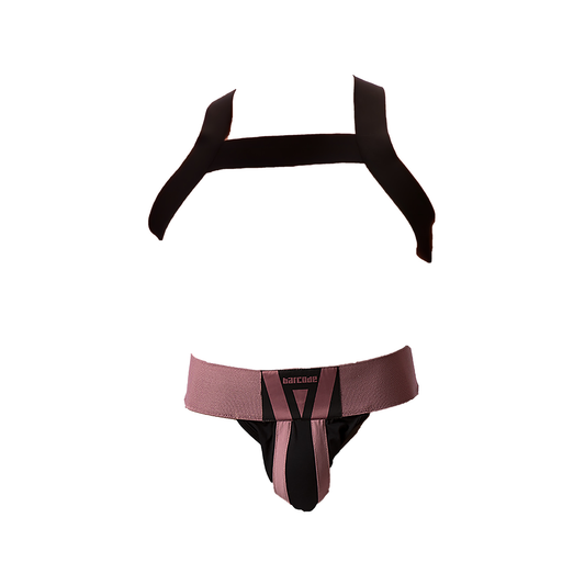Barcode Berlin Multipack 1x Zuri Jockstrap Brownishpurple/Black + 1x Harness Matt Black