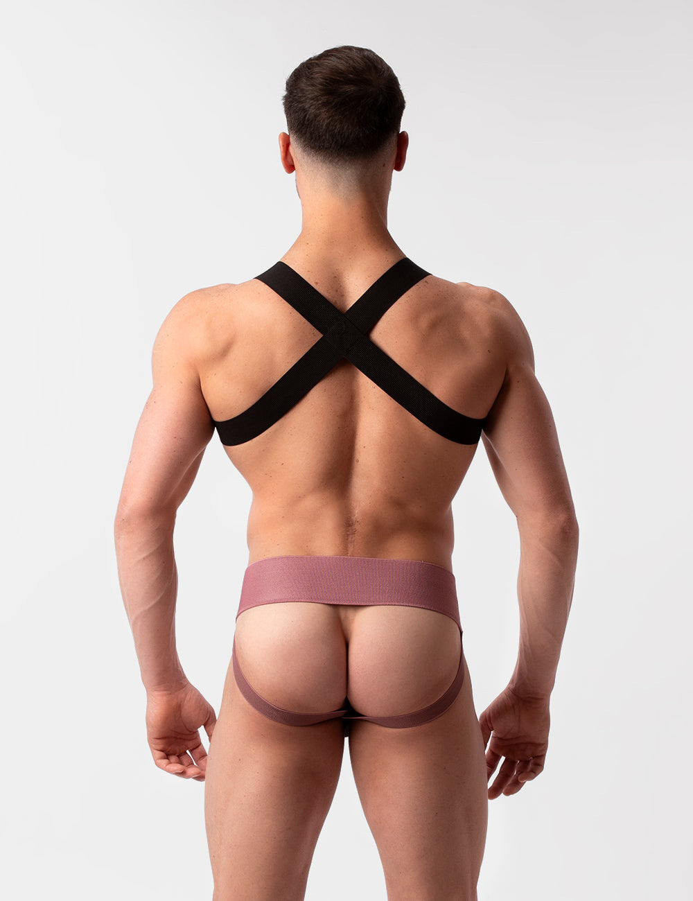 Barcode Berlin Multipack 1x Zuri Jockstrap Brownishpurple/Black + 1x Harness Matt Black