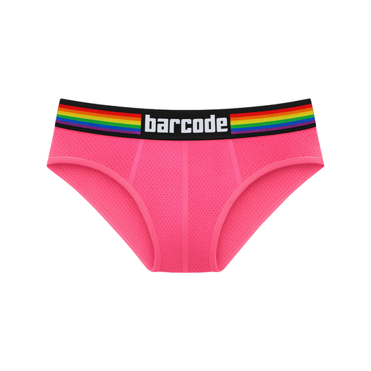Barcode Berlin Pride Brief Neonpink