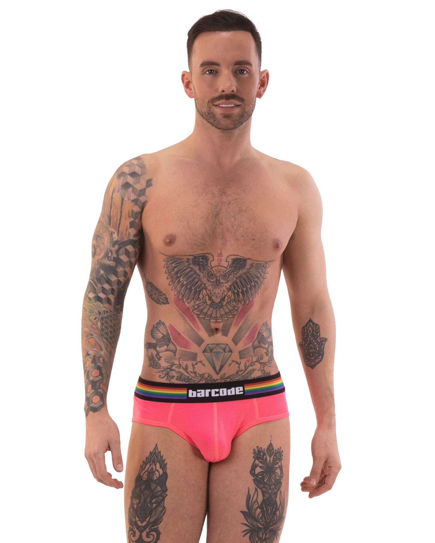 Barcode Berlin Pride Brief Neonpink