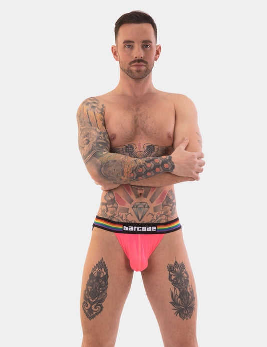 Barcode Berlin Pride Jockstrap Neonpink