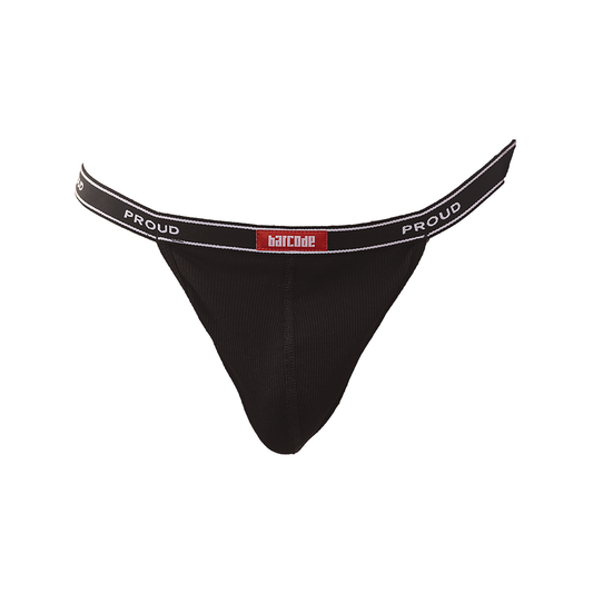 Barcode Berlin Rib Thong PROUD B Black
