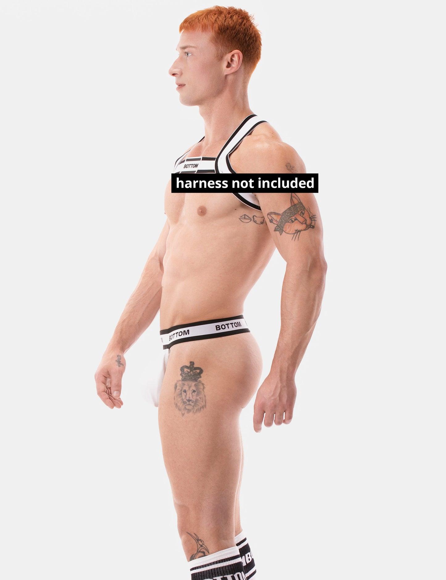 Barcode Berlin Suspender BOTTOM White-Black