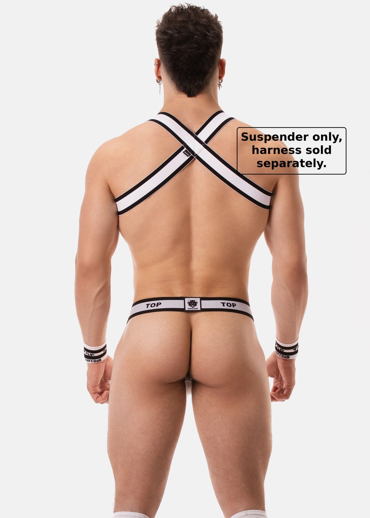 Barcode Berlin Suspender TOP White-Black