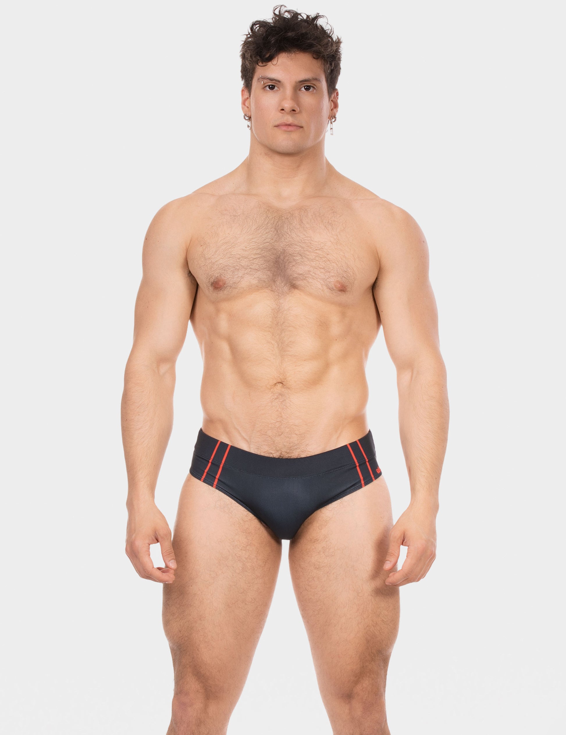 Barcode Berlin Swim Brief Sexy Black-Red
