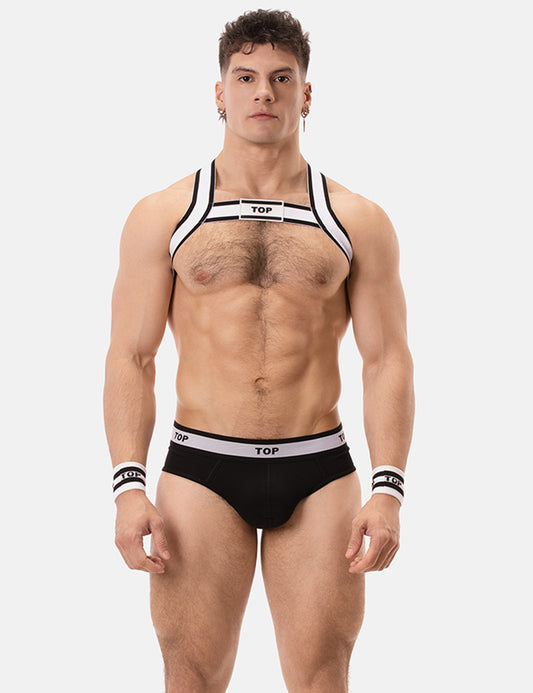 Barcode Berlin TOP Multipack 1x Brief Black + 1x Harness White-Black