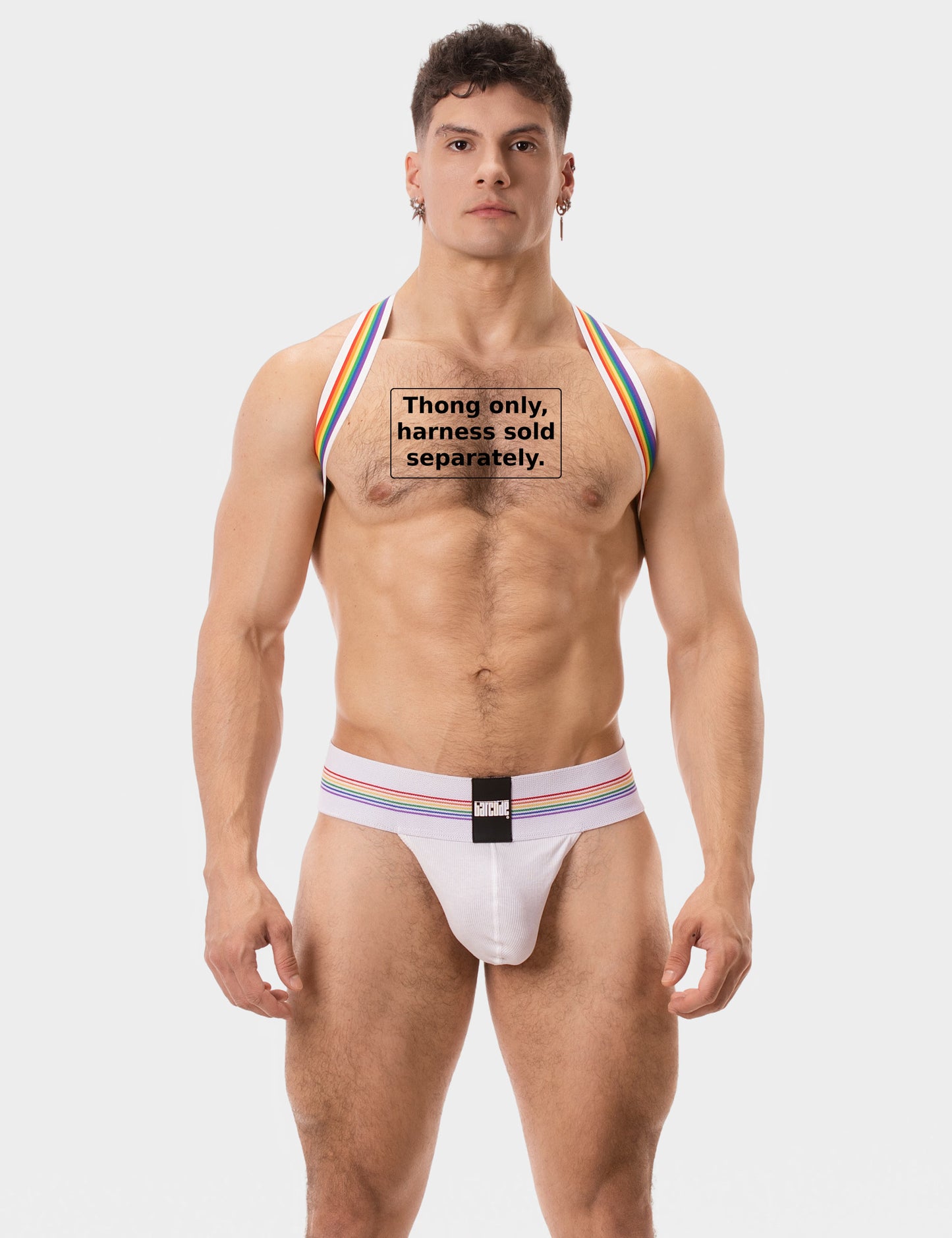 Barcode Berlin Thong Proud Boy White