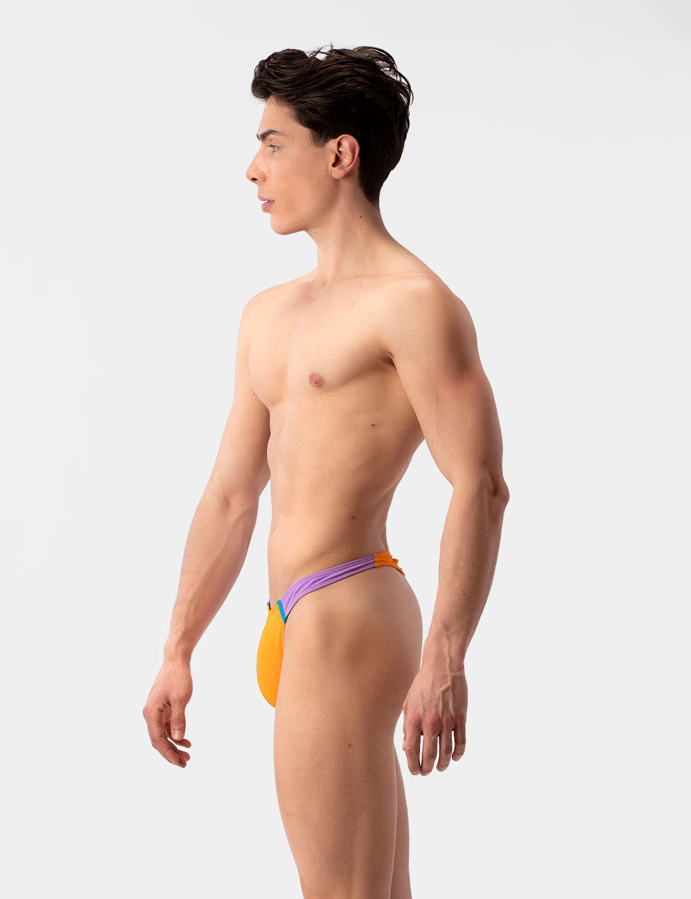 Barcode Berlin Uril Swim Thong Orange-Lila-Blue