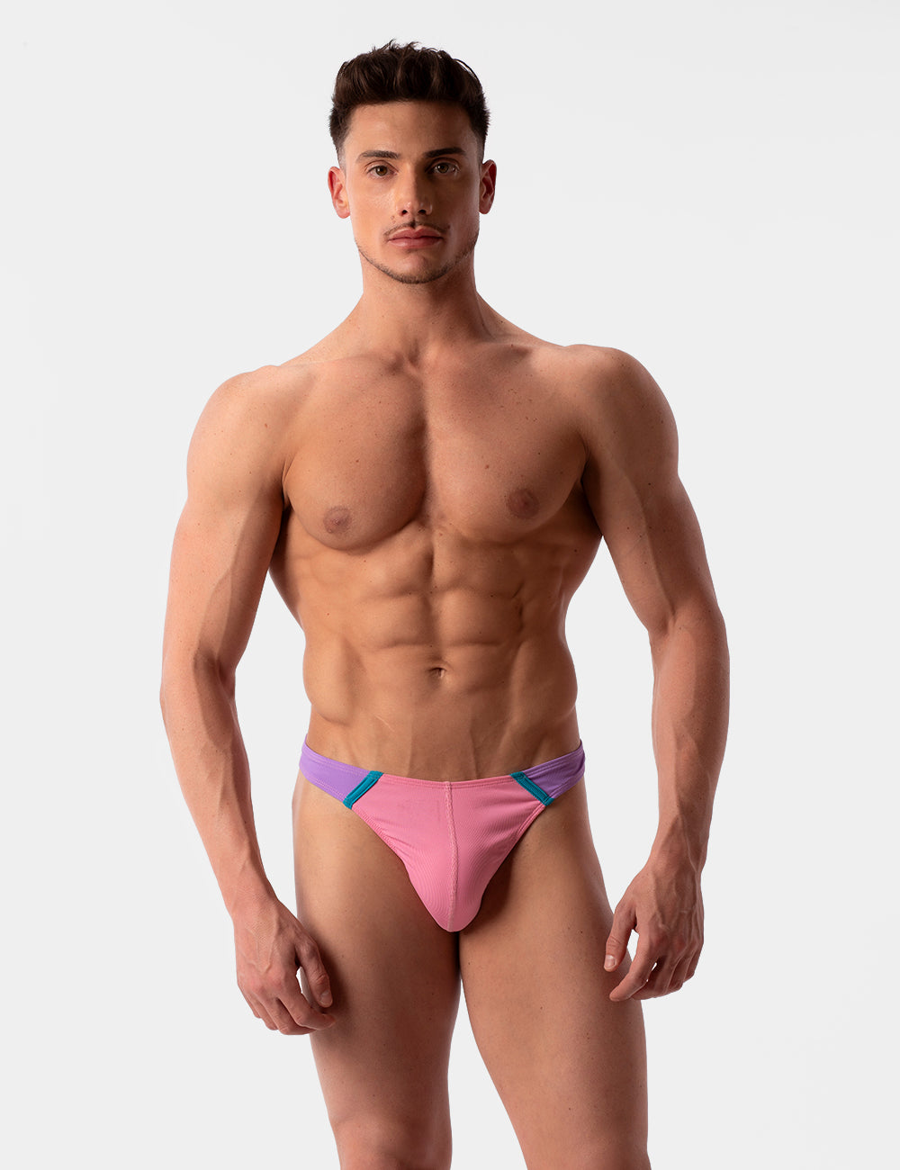 Barcode Berlin Uril Swim Thong Rose-Lila-Blue