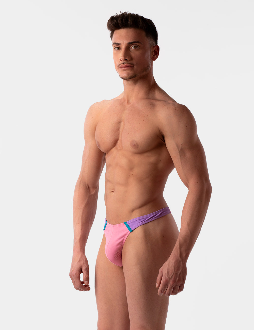 Barcode Berlin Uril Swim Thong Rose-Lila-Blue