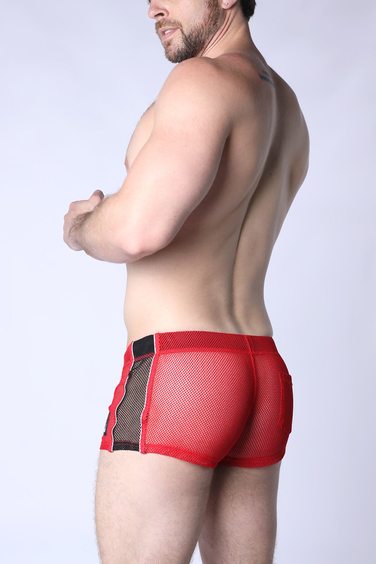CELLBLOCK 13 Chain Reaction Mesh Jock Short Red