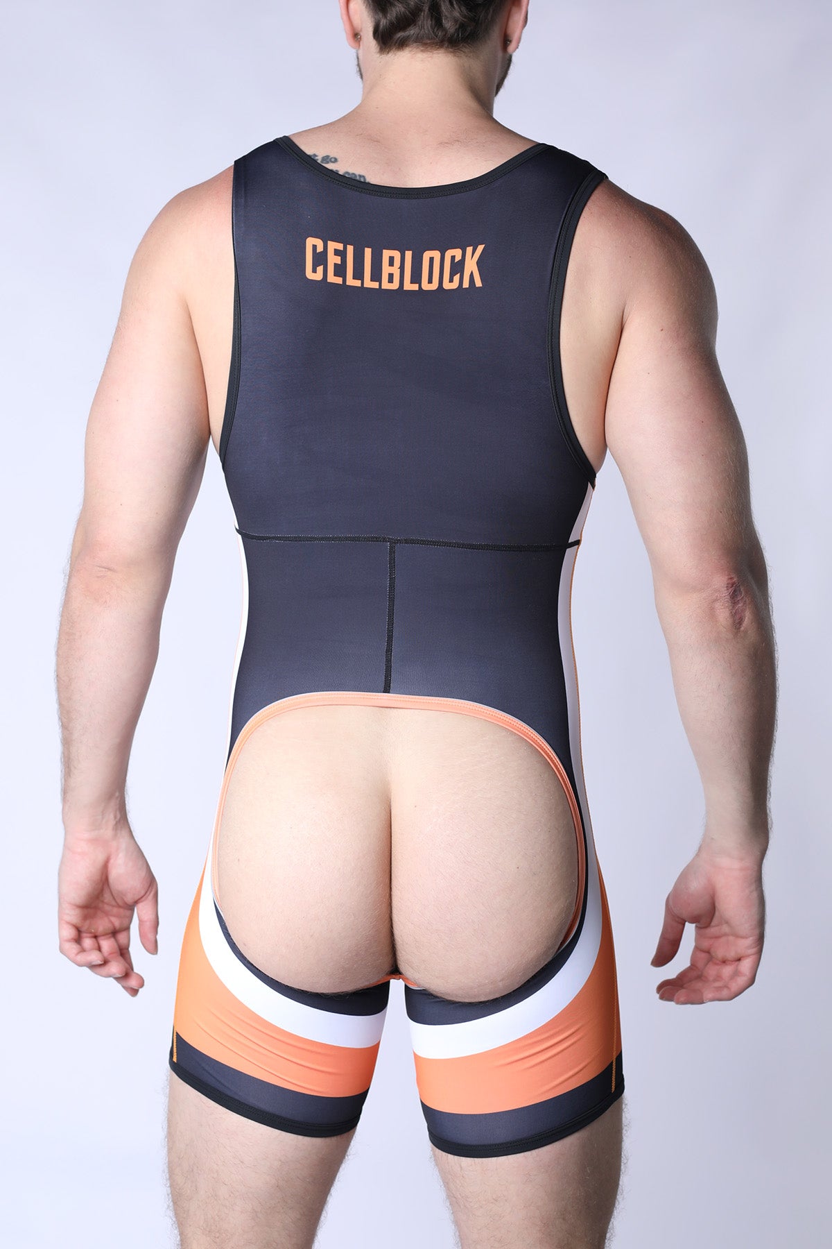CELLBLOCK 13 Chain Reaction Singlet Jock Orange