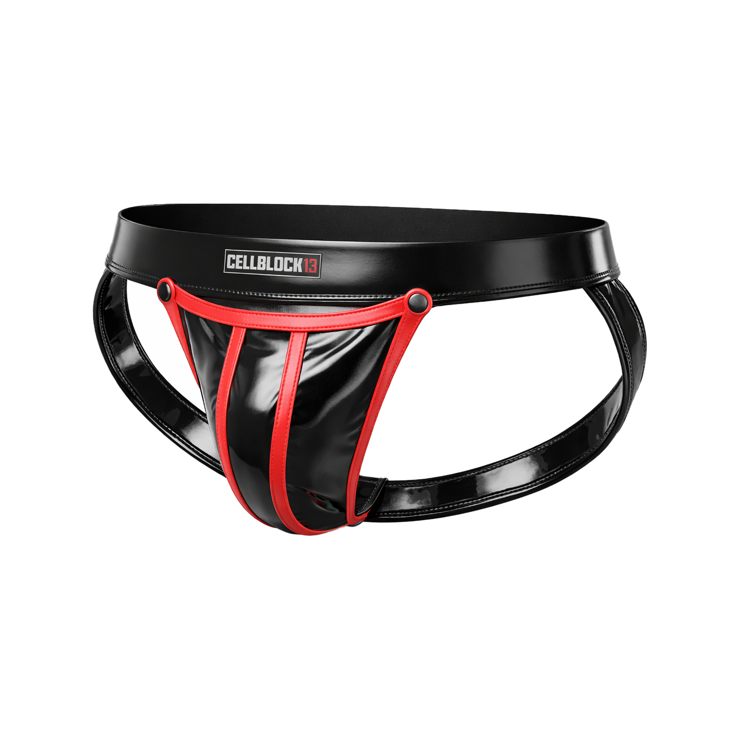 CELLBLOCK 13 Iron Grip Snap Off Jockstrap Red